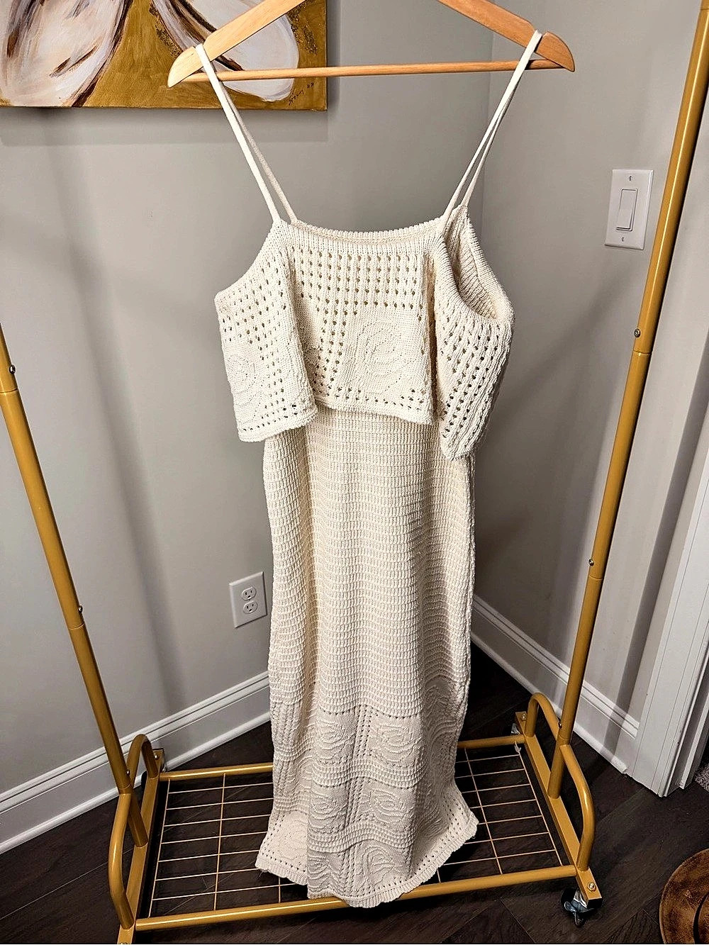 Victoria's Secret Crochet Knit Maxi Dress Size Medium Like New